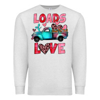 Oatmeal Heather loads of love truck Premium Sweatshirt - JahusDesignShop