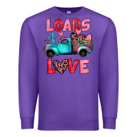 Purple loads of love truck Premium Sweatshirt - JahusDesignShop