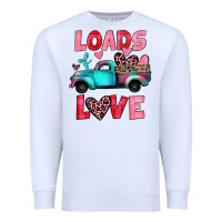 White loads of love truck Premium Sweatshirt - JahusDesignShop