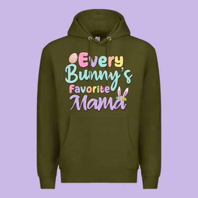 Every Bunny's Favorite Mama Premium Hoodie Designed By Maliassmallbusiness