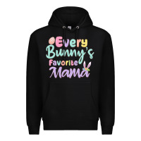 Black every bunny's favorite mama Premium Hoodie - MaliasSmallBusiness