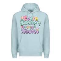 Blue Mist every bunny's favorite mama Premium Hoodie - MaliasSmallBusiness