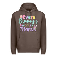 Coffee every bunny's favorite mama Premium Hoodie - MaliasSmallBusiness