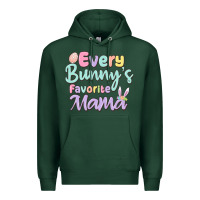 Sports Green every bunny's favorite mama Premium Hoodie - MaliasSmallBusiness