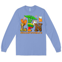 Colony Blue lpn juneteenth licensed practical nurse Long Sleeve Tee - AdoDesignShop