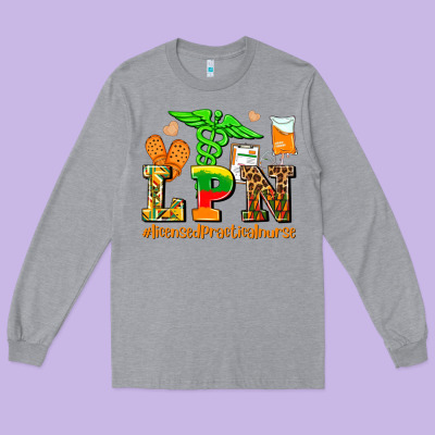 Lpn Juneteenth Licensed Practical Nurse Long Sleeve Tee Designed By Adodesignshop
