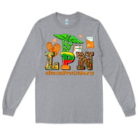 Heather Grey lpn juneteenth licensed practical nurse Long Sleeve Tee - AdoDesignShop