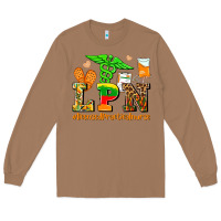 Toasted Coconut lpn juneteenth licensed practical nurse Long Sleeve Tee - AdoDesignShop
