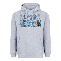 Heather Grey cozy season gnome coffee Heavyweight Hoodie - JahusDesignShop