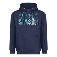Navy cozy season gnome coffee Heavyweight Hoodie - JahusDesignShop