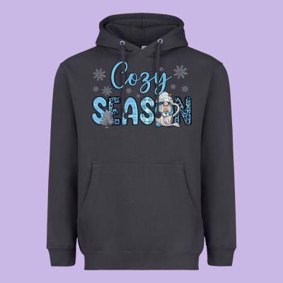 Cozy Season Gnome Coffee Heavyweight Hoodie Designed By Jahusdesignshop