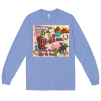 Colony Blue yeehaw western Long Sleeve Tee - Zillion Design Studio