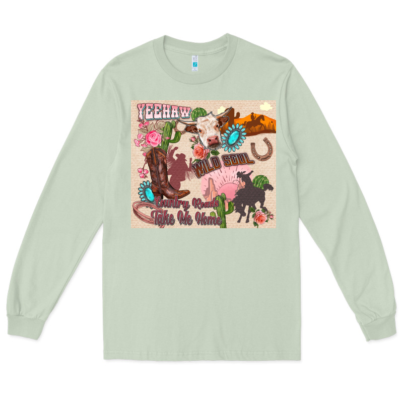 Yeehaw Western Long Sleeve Tee by Zillion Design Studio | Teevron