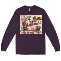 Plum yeehaw western Long Sleeve Tee - Zillion Design Studio
