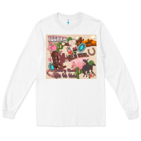 White yeehaw western Long Sleeve Tee - Zillion Design Studio