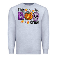 Heather Grey Boo halloween Premium Sweatshirt - Artiststas
