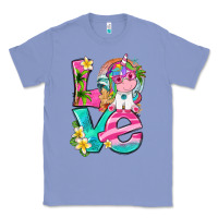 Colony Blue love summer unicorn Classic Tee - texasbilliewilder