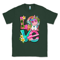 Sports Green love summer unicorn Classic Tee - texasbilliewilder