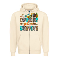 Sandshell a country girl can survive Zipper Hoodie - Zillion Design Studio