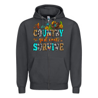 Smoke a country girl can survive Zipper Hoodie - Zillion Design Studio