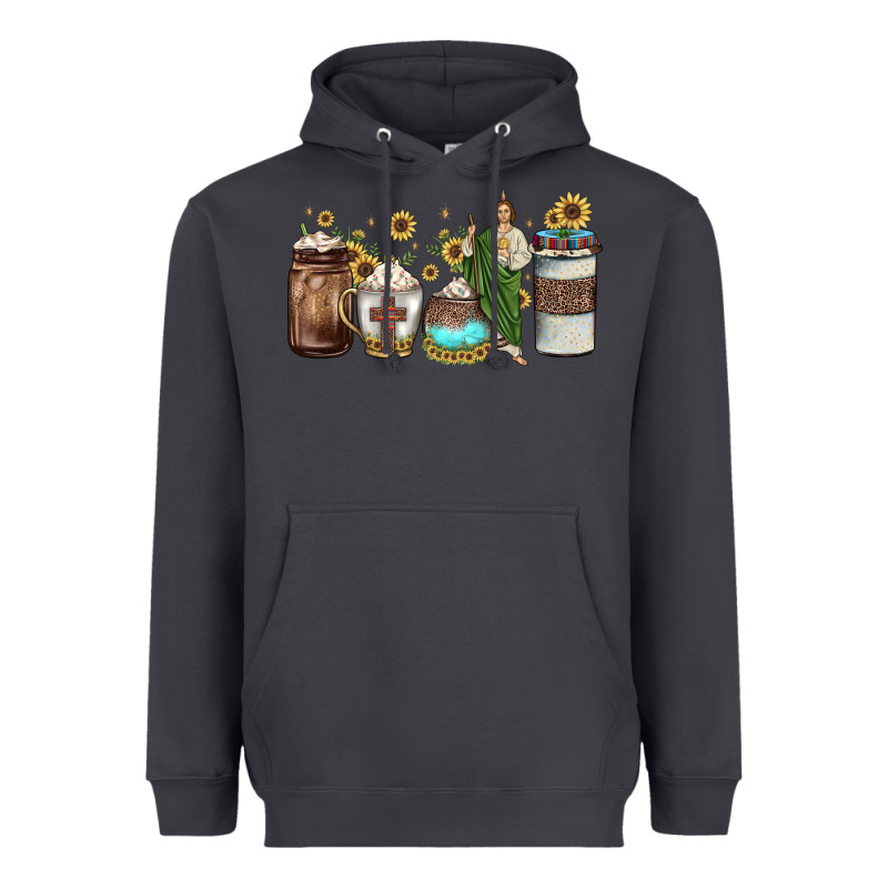San Judas Coffee Heavyweight Hoodie by JahusDesignShop | Teevron