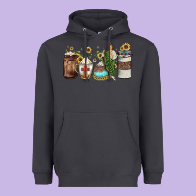 San Judas Coffee Heavyweight Hoodie Designed By Jahusdesignshop
