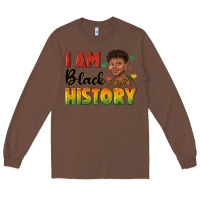Chestnut i am black history with afro black boy Long Sleeve Tee - texasbilliewilder