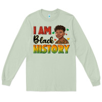 Matcha i am black history with afro black boy Long Sleeve Tee - texasbilliewilder