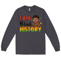 Smoke i am black history with afro black boy Long Sleeve Tee - texasbilliewilder
