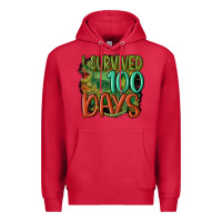 Cardinal i survived 100 days Premium Hoodie - MaliasSmallBusiness