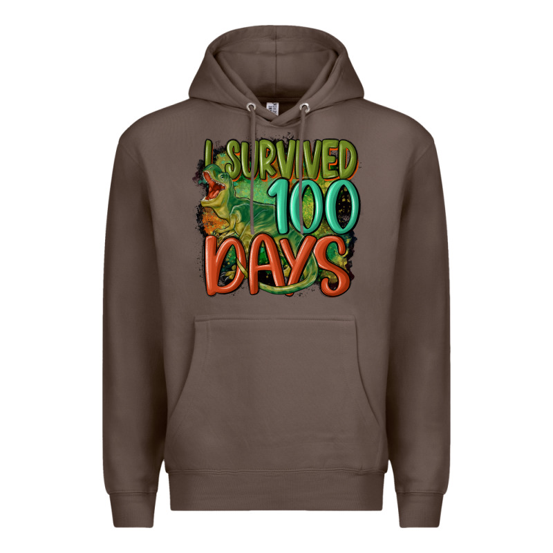 I Survived 100 Days Premium Hoodie by MaliasSmallBusiness | Teevron