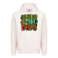 Pale Pink i survived 100 days Premium Hoodie - MaliasSmallBusiness