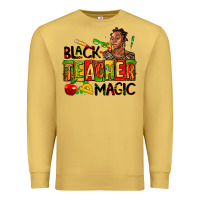 Antique Gold black teacher  magic Premium Sweatshirt - AdoDesignShop