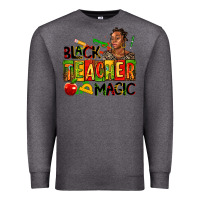 Charcoal Heather black teacher  magic Premium Sweatshirt - AdoDesignShop
