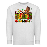 Oatmeal Heather black teacher  magic Premium Sweatshirt - AdoDesignShop