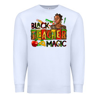 White black teacher  magic Premium Sweatshirt - AdoDesignShop
