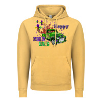 Vintage Mustard mardi gras with truck Vintage Hoodie - AdoDesignShop