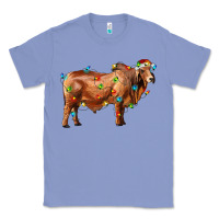 Colony Blue brahman bull with christmas lights Classic Tee - RanaPortraitStore