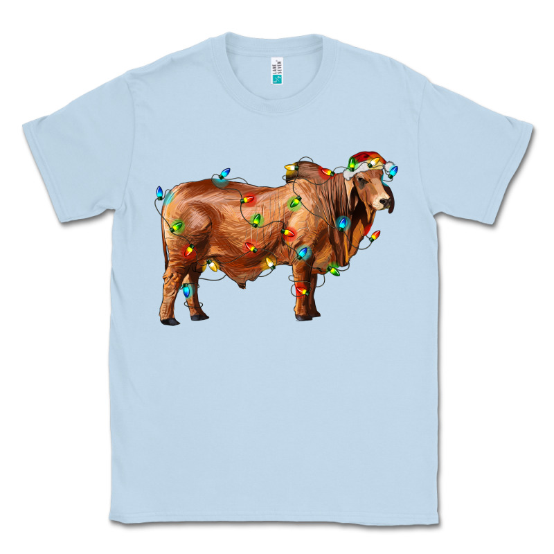 Brahman Bull With Christmas Lights Classic Tee by RanaPortraitStore | Teevron