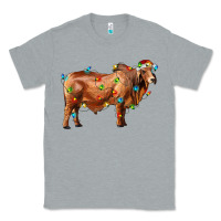 Heather Grey brahman bull with christmas lights Classic Tee - RanaPortraitStore