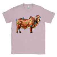 Lilac brahman bull with christmas lights Classic Tee - RanaPortraitStore