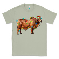 Matcha brahman bull with christmas lights Classic Tee - RanaPortraitStore