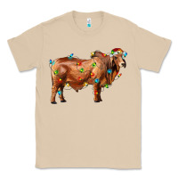 Mushroom brahman bull with christmas lights Classic Tee - RanaPortraitStore