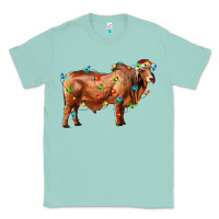 Seafoam brahman bull with christmas lights Classic Tee - RanaPortraitStore