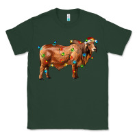 Sports Green brahman bull with christmas lights Classic Tee - RanaPortraitStore