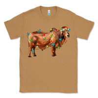 Toasted Coconut brahman bull with christmas lights Classic Tee - RanaPortraitStore