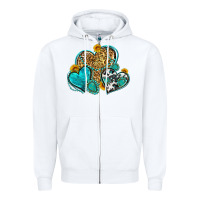 White western turquoise hearts Zipper Hoodie - Zillion Design Studio