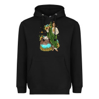 Black san judas coffee cup sunflower Heavyweight Hoodie - JahusDesignShop
