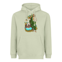 Matcha san judas coffee cup sunflower Heavyweight Hoodie - JahusDesignShop