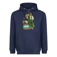 Navy san judas coffee cup sunflower Heavyweight Hoodie - JahusDesignShop
